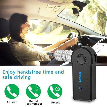 Car Bluetooth AUX Receiver Adapter - AutoZ.pk
