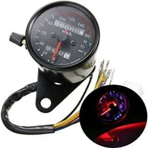 Motorbike LED 12V Dual Odometer Speedometer Universal - AutoZ.pk