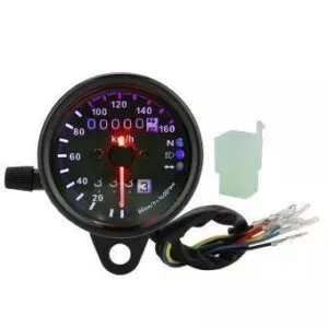 Motorbike LED 12V Dual Odometer Speedometer Universal - AutoZ.pk